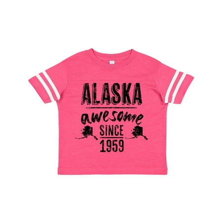 

Inktastic Alaska Awesome Since 1959 Gift Toddler Boy or Toddler Girl T-Shirt
