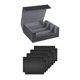 thumbnail image 2 of Caja para baraja de cartas coleccionables, almacenamiento de cartas de juego, exhibición resistente, coleccionable fuerte con 4 Negro Gris, 2 of 9