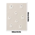 thumbnail image 3 of Halloween Ghost Throw Blanket Cozy Plush Embroidery Tufted Fleece Blanket Soft Fall Autumn Couch Cover Bedding Cute Decorative Fuzzy Blanket for Sofa Bed Living Room, 3 of 6