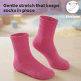 thumbnail image 3 of Girls Whisper Soft Quarter Crew Socks 6 Pack Lightweight Breathable Socks, RED, S, 3 of 6