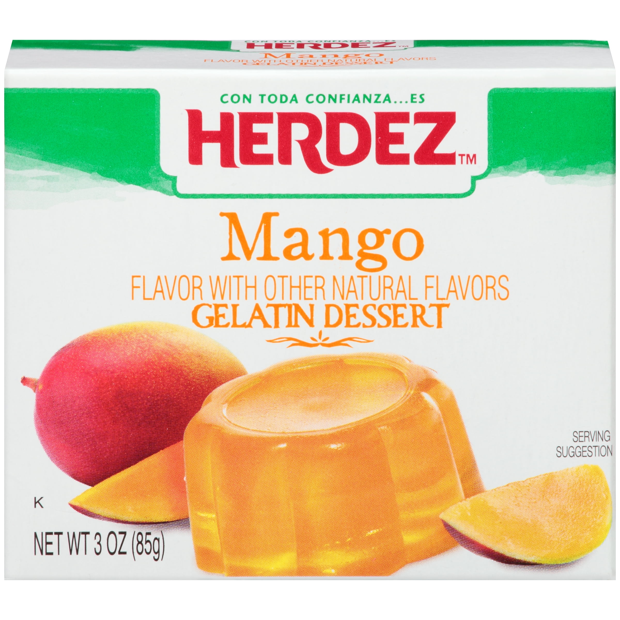 HERDEZ MANGO GELATIN DESSERT 3 oz