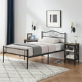 thumbnail image 2 of VECELO 3-Piece Bedroom Sets Metal Bed Frame and 2 Nightstand, 2 of 7