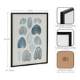 thumbnail image 6 of Kate and Laurel  Abstract Coastal Blue Coral Framed Wall Art by The Creative Bunch Studio, 16x20 Black, Modern Soft Beach Art for Wall, 6 of 7