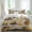Beige, variant on Construction Truck Set of 4 Bedding Quilt Covers, Cartoon Grips and Bulldozers Beige 4-Piece Bed Sheet Set with Extra Soft Bed Sheets Quilt Cover Pillowcase, Twin