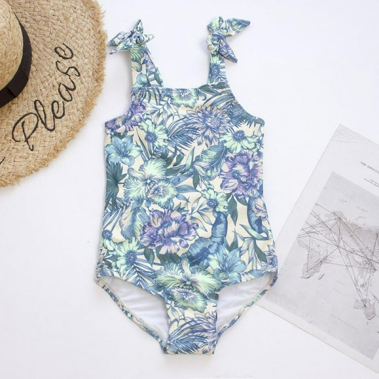Uccdo 5-14Y Girls Sparkle One-Piece Swimsuits Swimwear Summer Bathing Suits  Beachwear 