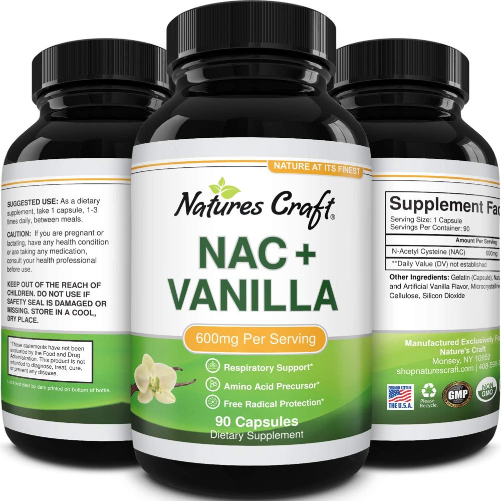 Pure NAC Supplement 600 mg High Absorption NonSmelly N Acetyl