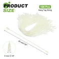 thumbnail image 2 of 100 Pcs Polyester Hang Tag String, 8 Inch Beige Snap Lock Pins Loop Fastener Price Tag Ties for Clothes Shoes Luggage, 2 of 7