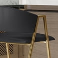 thumbnail image 4 of Eleanore Modern Faux Leather Barstool (Set of 2), 4 of 8