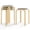 Birch+black, variant on Stackable Bentwood Stools Set of 4, 18-Inch Height Backless Counter Chairs with Round Top, Anti-Slip Felt Pad, Portable School Stool for Dining Room, Kitchen, Classroom, Birch