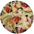 thumbnail image 1 of HomeRoots 349722 Tapis Rond en Laine Noire 5 Pi. 6 Po., 1 of 1