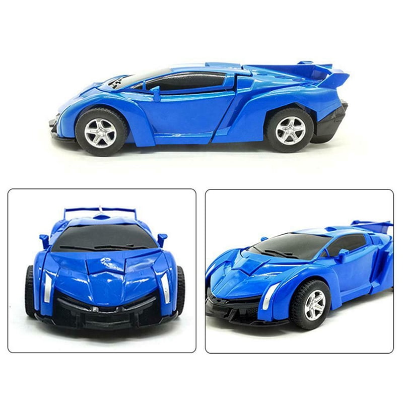 Toys Robot Car Transformers For Kids Toys Cool Blue Cars Toy Xmas Gift Present