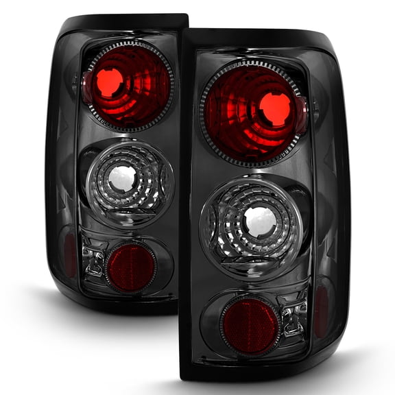 AKKON - For Ford F150 F-150 Pickup Truck Styleside Model Rear Tail Lights Signal Brake Lamps Smoke Pair