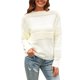 thumbnail image 1 of Gibobby Casual Suéter para Mujer, Suéteres a rayas para mujer, de manga larga, de punto, casual, con botones, para otoño e invierno(Blanco,XG), 1 of 5