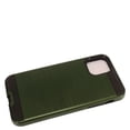 thumbnail image 4 of Apple iPhone 11 PRO Phone Case Heavy Duty Brushed Texture Slim Hybrid Shock Proof Dual Layer Hard PC & Soft TPU Armor Defender Protective Rubber Rugged GREEN Thin Cover for Apple iPhone 11 Pro / 5.8", 4 of 5