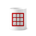 thumbnail image 1 of Keyboard Shortcut Letter Design Toothbrush Pen Holder Mug Cerac Stand Pencil Cup, 1 of 2