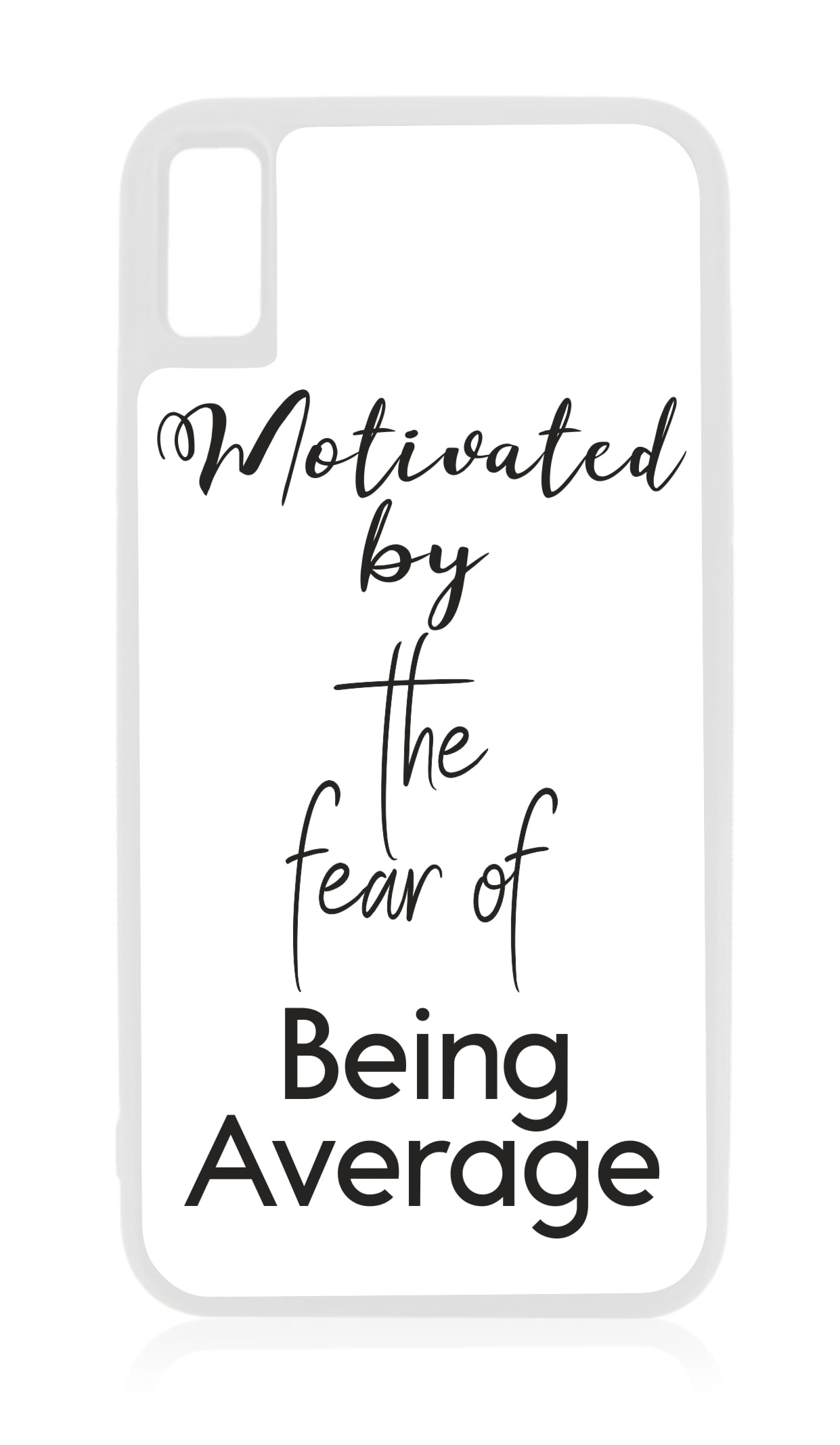 Average iPhone xr Quote Cases xr Quote Case Case Novelty White Rubber Case for iPhone XR