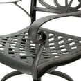 thumbnail image 7 of Aluminium Swivel Patio With Intricate Scrolled Arms - Copper, 21.54" W X 24.77" D 48.81" H Cast Outdoor Decorative 21.6"w 25.5"d 48.81"h, 7 of 7