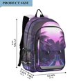 thumbnail image 2 of FORMRS School Backpack 17" Student Travel Bag with Laptop Compartment, Pink Road, 2 of 7