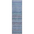 thumbnail image 2 of Addison Rugs Mayfield Washable Transitional Stripes Sky Runner Rug, 2'3" x 7'6", 2 of 5