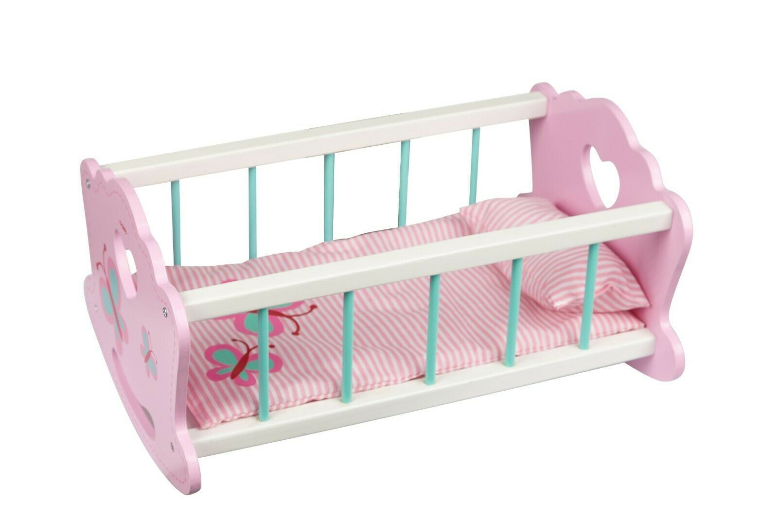 baby doll and cradle