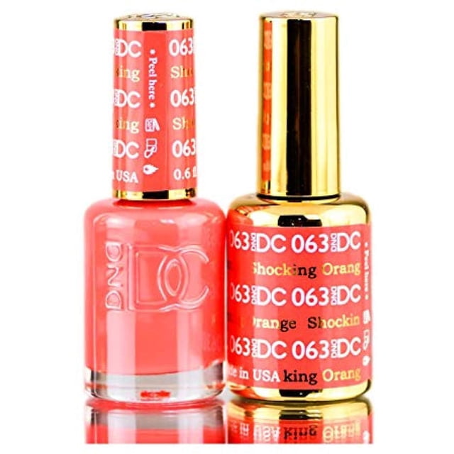 Set de esmaltes de uñas DAISY DND DC Oranges, esmalte en gel y purpurina