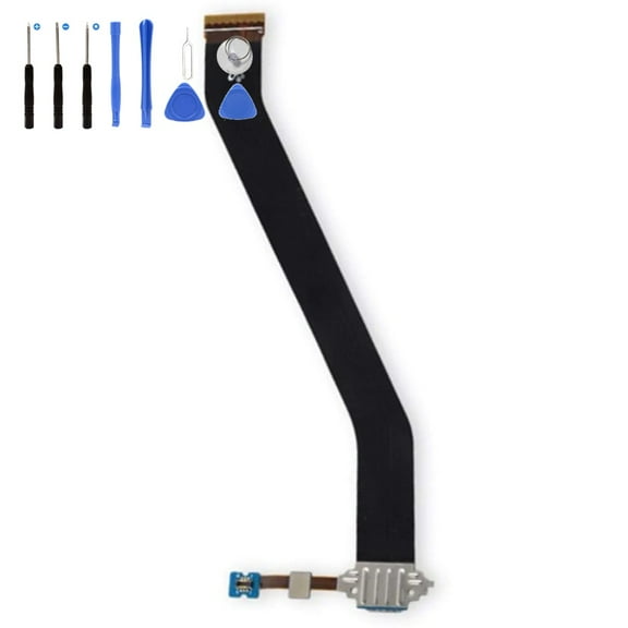 Eutoping USB Charging Port For Samsung Galaxy Tab 3 10.1 P5200 Galaxy Tab 3 10.1 P5210 Dock Connector Charger Board Flex Cable Assembly Replacement with tool