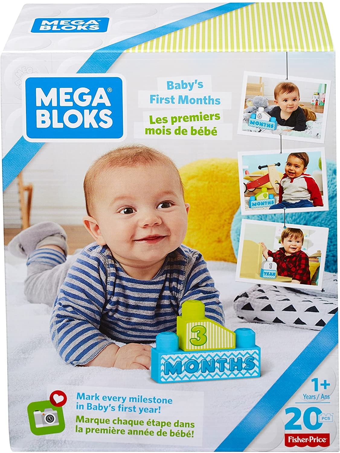 Mega Bloks Baby S First Months Building Set Boy Walmart Com