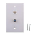 thumbnail image 4 of 2Pieces Coaxial F Connector Network Plate Socket Outlet, 4 of 6