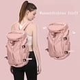 thumbnail image 5 of Mochila de viaje ligera impermeable, mochila de senderismo para hombre, bolso de hombro para mujer, bolsa de senderismo con bolsa para zapatos, bolsa de equipaje de fin de semana, 5 of 5