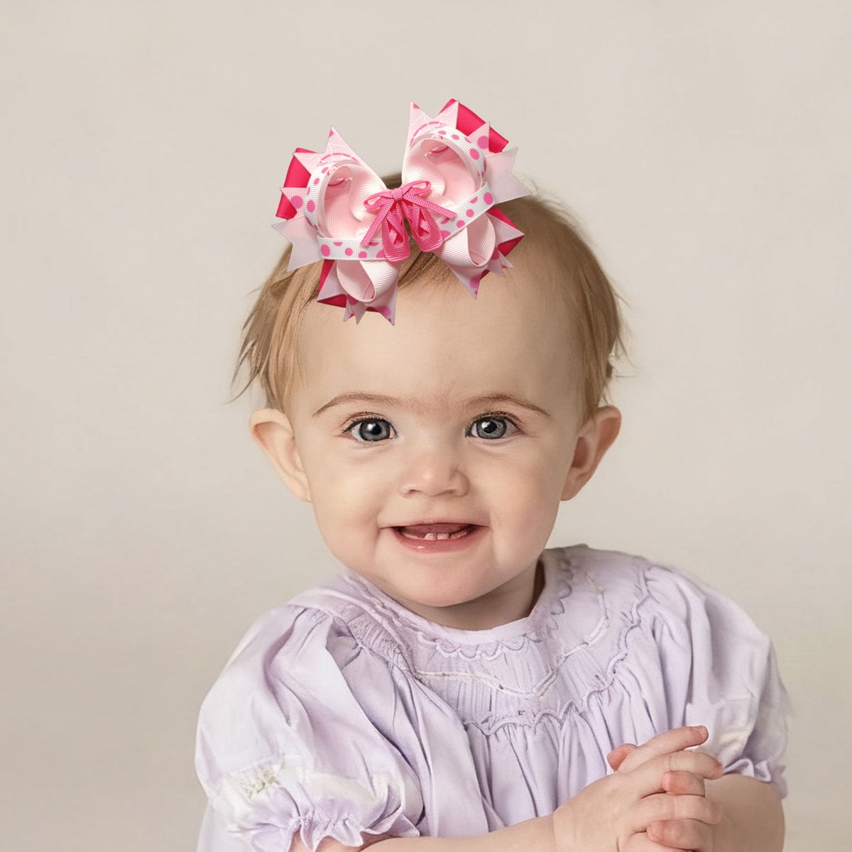JoyBowie 12+4 Pack Small Hair Bows & Ballet Shoe Cheer Bows, Alligator Clips for Girls