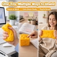thumbnail image 3 of Fake Cheese Stress Relief Toy, 4 Inch Ultra Soft Slow Rising Jumbo Squishy Cheese Squeeze Toys, Clay Filler Sensory Toy for All Ages, 3 of 9