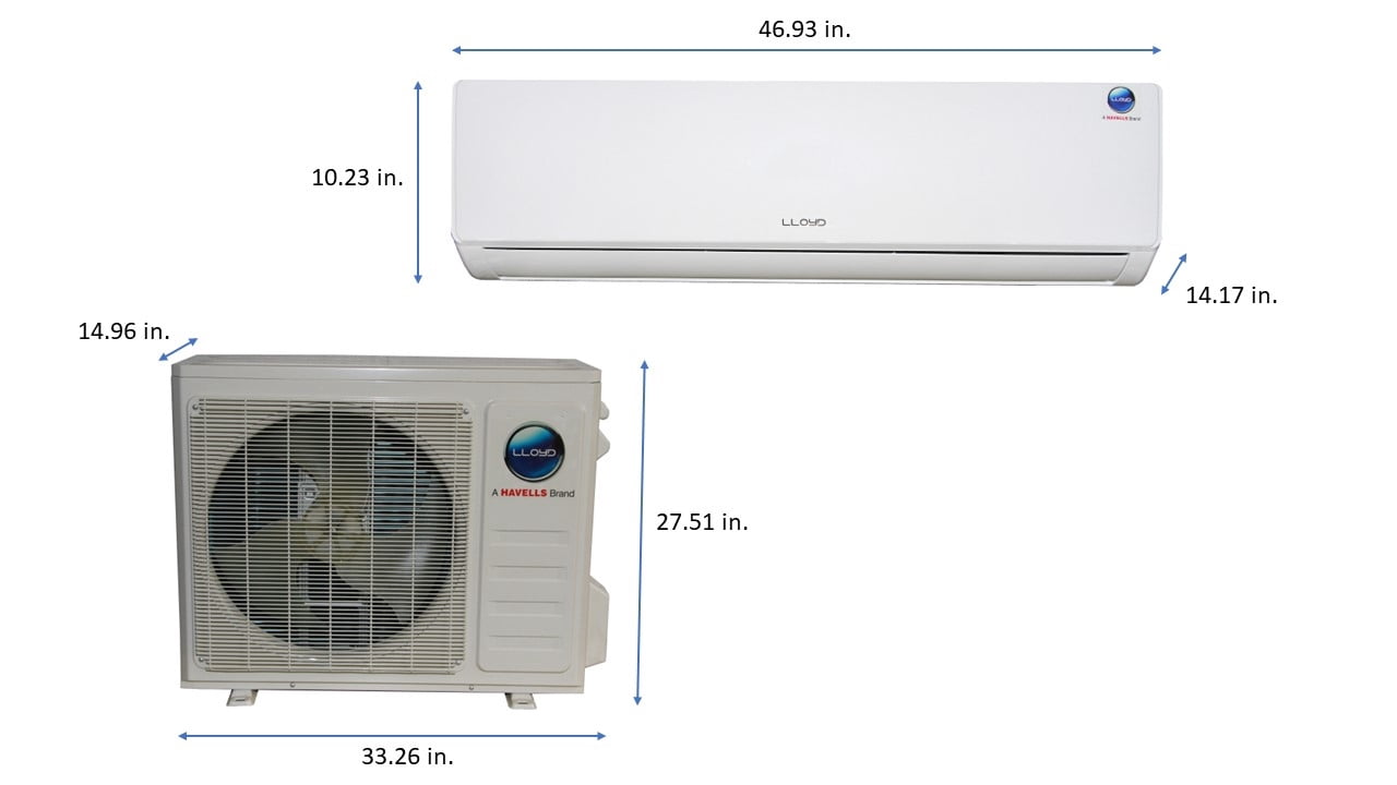 Lloyd North America 24,000 BTU 208-230V Ductless Mini-Split Air Conditioner and Heater with 16-ft Installation Kit and Wi-Fi