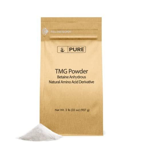 Pure Original Ingredients Trimethylglycine 2lb TMG Powder, Vegan and Gluten-Free.