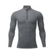 thumbnail image 4 of pstuiky manga larga para hombre, Protector solar de invierno para hombre, transpirable, de color sólido, con cremallera, cuello alto y manga larga. camisetas de hombre xxl, 4 of 7