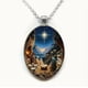 thumbnail image 2 of Colgante de Natividad | Joyería Navideña con Escena Nocturna | Collar con La Sagrada Familia | Regalo Religioso Duradero con Revestimiento de Resina | Cadena Ajustable para Uso Diario, Bautizos y Con, 2 of 4