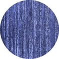 thumbnail image 1 of Ahgly Company Machine Washable Indoor Round Oriental Blue Industrial Area Rugs, 4' Round, 1 of 4