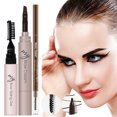 thumbnail image 1 of Three- To Off Easy Eyebrow Makeup Take Not Eyebrow Waterproofs Eyebrow Three-In-One Set Pencil And Gel Eyebrow Pencil, Eyebrow White, 1 of 9