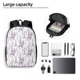 thumbnail image 4 of Xecao Lavender Flowers print Travel Backpack, Large Computer Backpack for Men Women, College School Rucksack Book Bag, 4 of 5