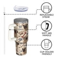 thumbnail image 4 of OBREWU Pug and Footprint Tumbler with Handle and Lid,Pug and Footprint 40oz Double Wall Vacuum Insulated Tumbler,Cups Gift for Women and Men, 4 of 7