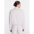 thumbnail image 5 of Athletic Works Women's Cropped Fleece Bomber Jacket with Long Sleeves, Sizes XS-XXL, 5 of 7