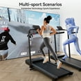 thumbnail image 2 of 3 in 1 Folding Treadmills for Home, 3.0HP Powerful and Quiet Under Desk Treadmill, 300 lbs Capacity Foldable Walking Pad Treadmill with Remote Control and Space Saving, Free Installation, 2 of 7