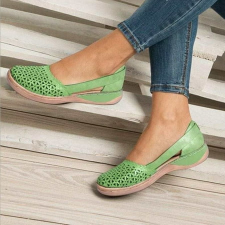 

ERTUTUYI Thick Leisure Breathable Fashion Wedges Soled Shoes Casual Outdoor Shoes Womens Women s Casual Shoes Green 42