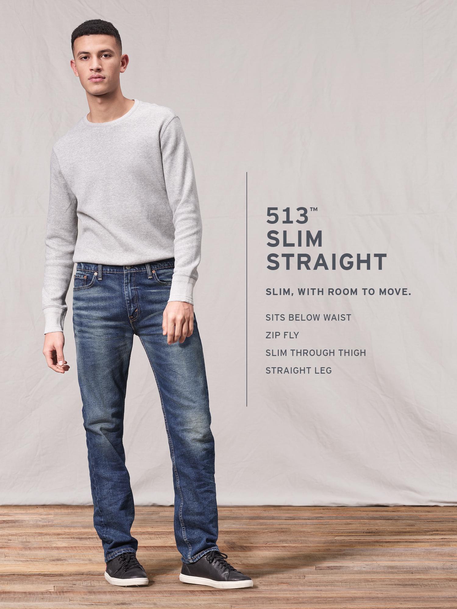 Levi's Men's 513 Slim Straight Fit Jeans 