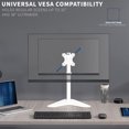 thumbnail image 3 of VIVO White Single LCD Monitor Adjustable Desk Stand, Fits 1 Screen, 3 of 6