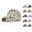 A-Blue248, variant on Babaley Womens Baseball Cap Random Graphic Ponytail Hats Quick Drying Casual Trendy Mesh Sun Hat