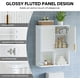 thumbnail image 4 of Gabinete de Baño con Almacenamiento, Organizador para Toallas y Cosméticos Pinmoco B-BWHT, 4 of 7