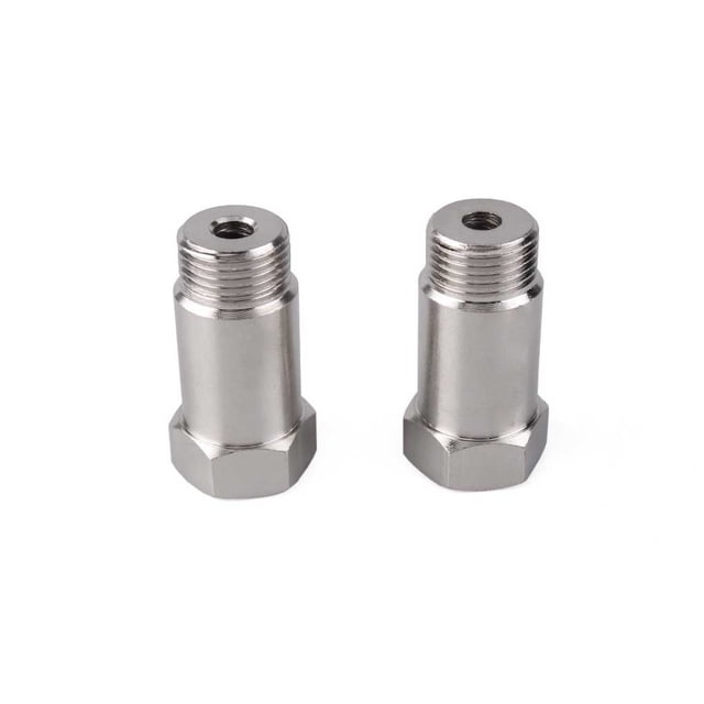 Scienceny Adaptador de Sensor de oxígeno de 2 piezas, espaciador de aire automotriz de hierro de 45mm, mantenimiento de fijación de automóviles, Vehículos, repuestos y accesorios Mis Scienceny VI018259-00B