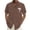 Brown, variant on Hawaiian Shirt for Men Short Sleeve Palm Tree Print Beach Holiday Button Down Lapel Shirt Purple L