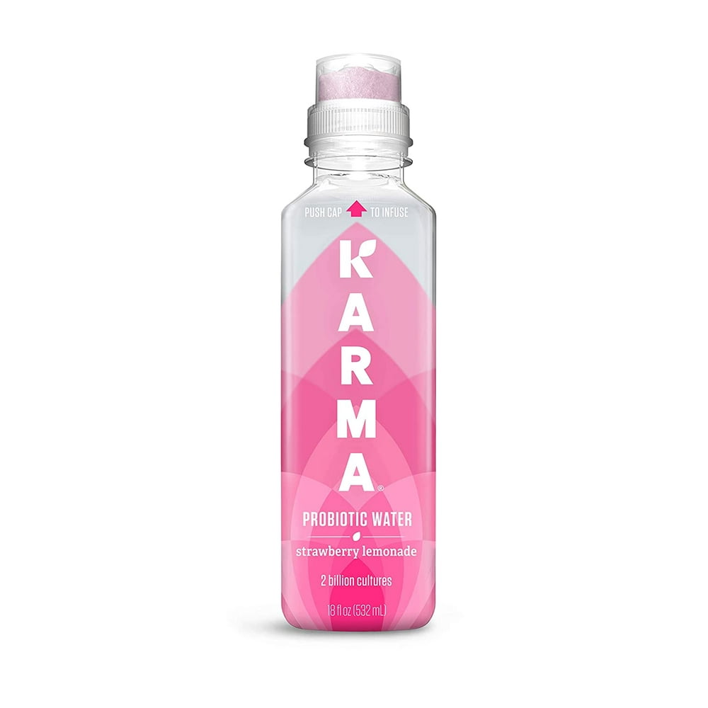 Karma Probiotic Water, Strawberry Lemonade, 18 fl oz., 1 Count Bottle
