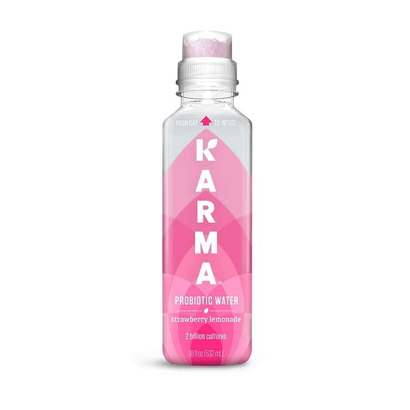 Karma Probiotic Water, Strawberry Lemonade, 18 fl oz., 1 Count Bottle